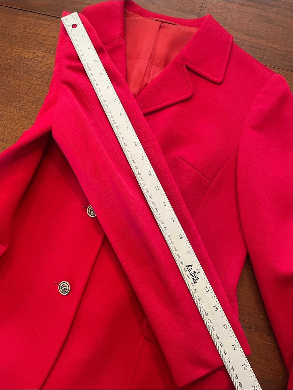 Fred Perry wool womens red blazer.  Oozing of quality.  Size 10 US fully lined - Picture 17 of 17